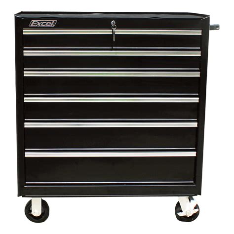 excel 36in steel bottom roller tool cabinet|excel rolling metal tool chest.